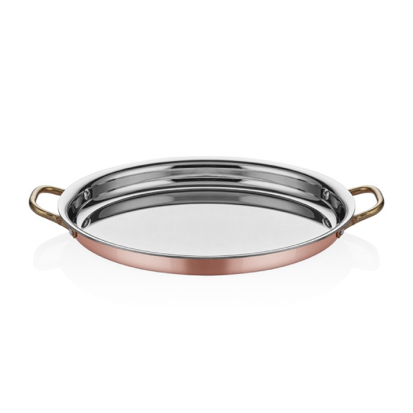 Copper Dish + Lid 18 cm
