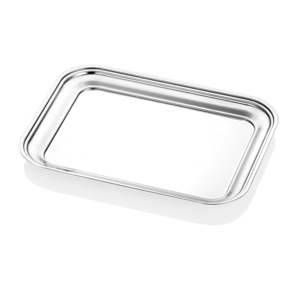 S.Steel Rectangle Tray 20*26 cm 