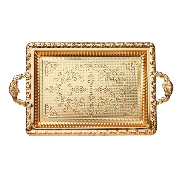  TRAY DOUBLE PATTERNED SQUARE METAL