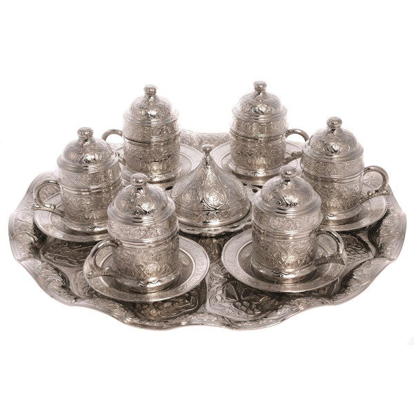  COFFEE SET WITH SIX OLD