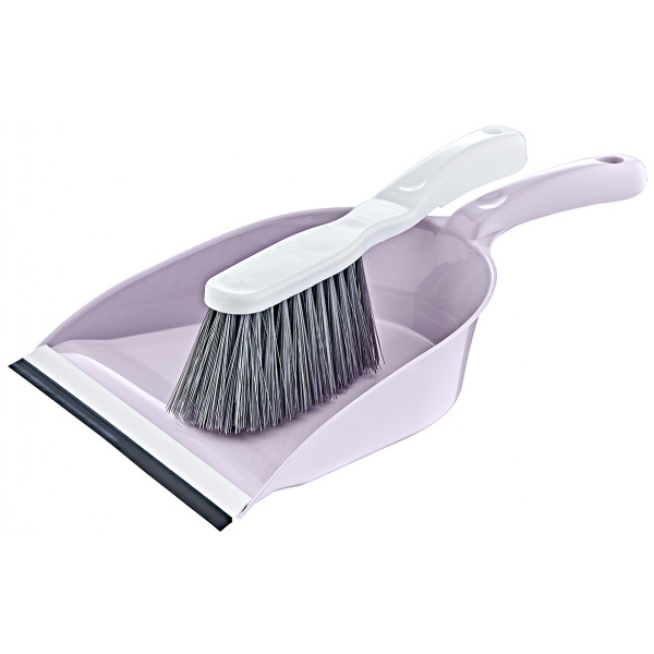 MODA DUSTPAN WITH RUBBER AND BRUSH