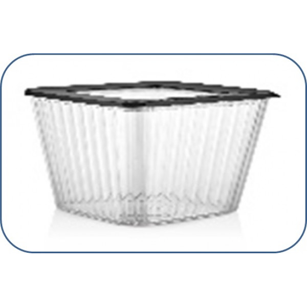 SQUARE DEEP CRYSTAL STORAGE CONTAINER 1.70 LT