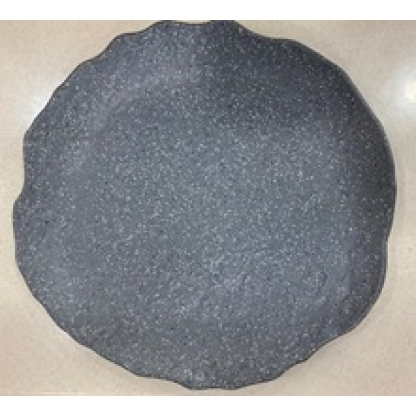 MAT ROUND PLATE Fume Colored 28 cm