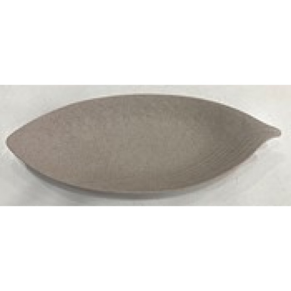 SMALL OVAL LEAF PLATE, CLAY Color 28 X 11,5 CM 
