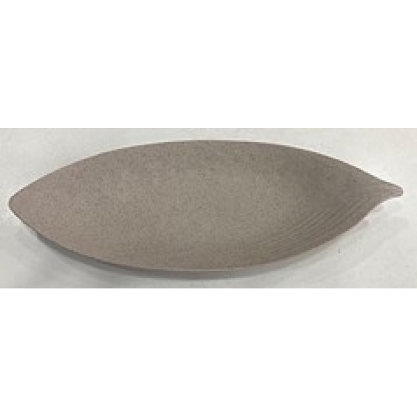 BIG OVAL LEAF PLATE, CLAY Color 37,2 x 15,5 cm