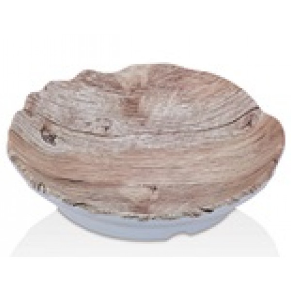 MAT ROUND PLATES (Wooden & Stone) 24 cm