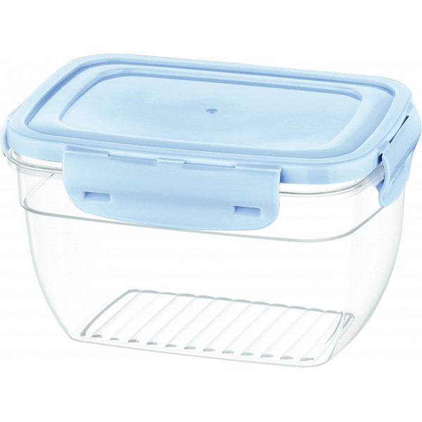 COOK&LOCK COLORED COVER RECTANGULAR STORAGE CONTAINER 1850 ML (DEEP)
