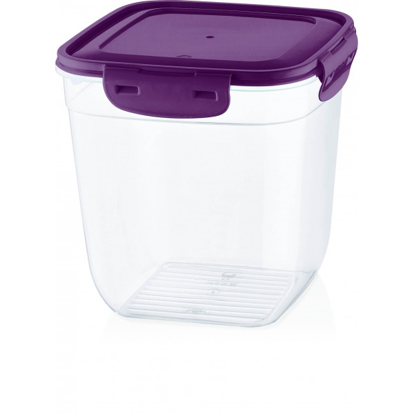 COOK&LOCK COLORED COVER SQUARE STORAGE CONTAINER 1100 ML (DEEP)