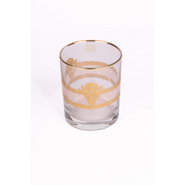 PINK PATTERNED WATER GLASS 2