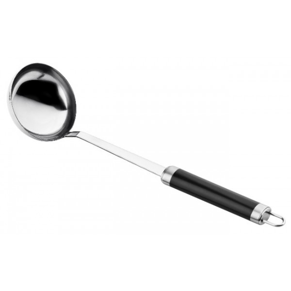 icon black silver serving ladle