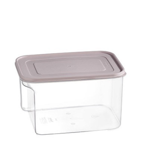  صندوق تخزين بلاستيكي شفاف عميق مع مقبض جانبي (5.40 ليتر)