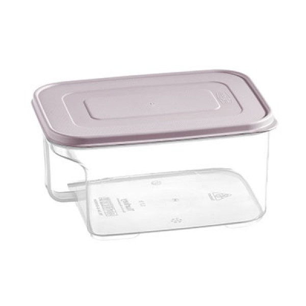  صندوق تخزين بلاستيكي شفاف عميق مع مقبض جانبي (1.70 ليتر)