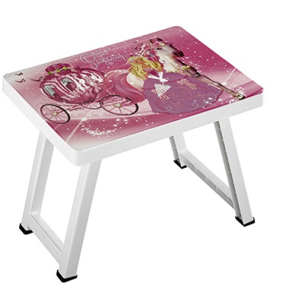 DECORATED FOLDING SIDE TABLE FOR KIDS
