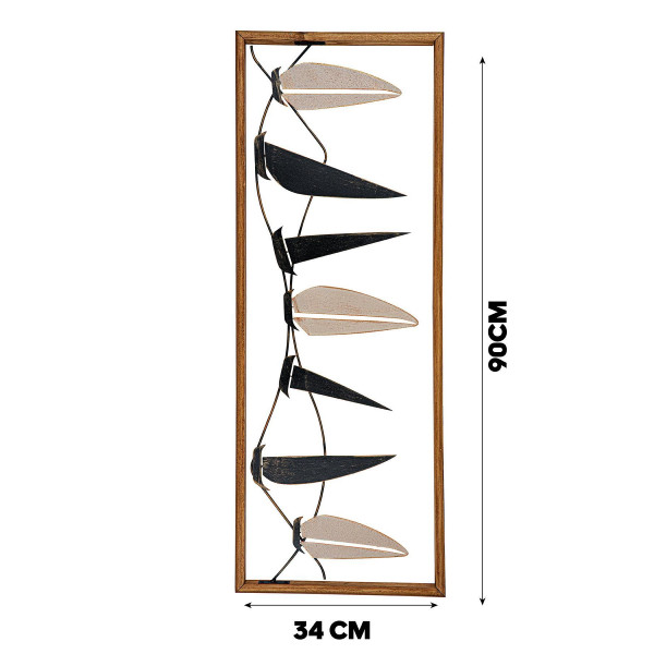 Doreart Black&White Sail Metal Duvar Tablosu, Ev Ofis Duvar Panosu CH120-1