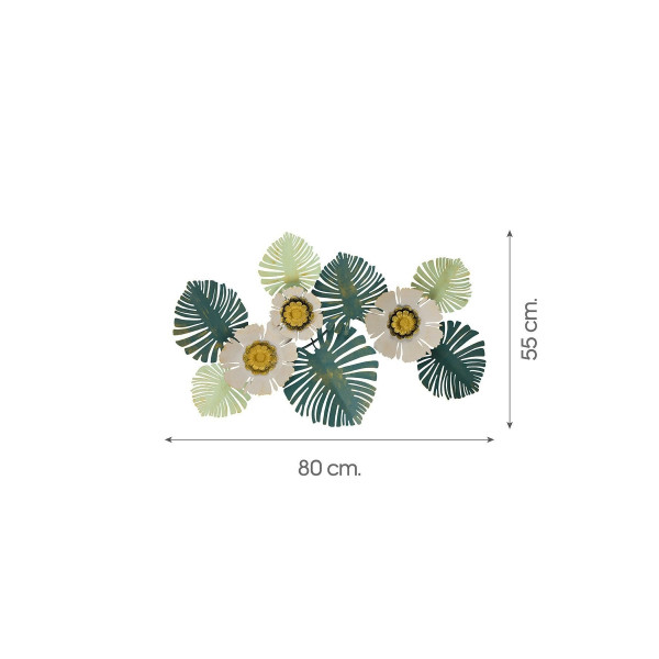 DoreArt Tropical Metal Duvar Tablosu, Ev Ofis Duvar Panosu