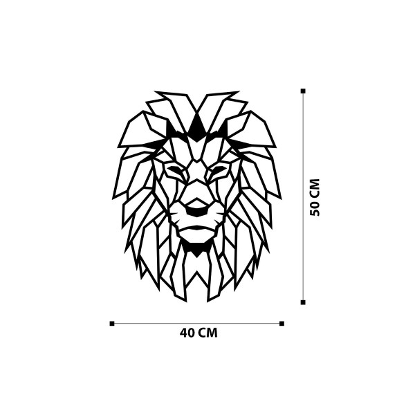 DoreArt Lion Metal Duvar Tablosu, Ev Ofis Duvar Panosu