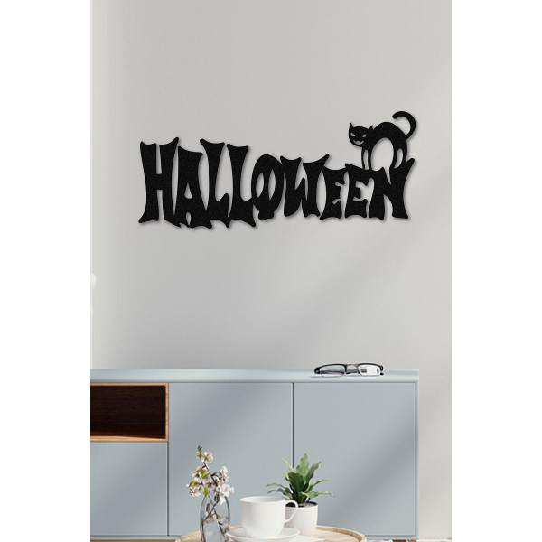 DoreArt Halloween 2 Metal Duvar Tablosu, Ev Ofis Duvar Panosu