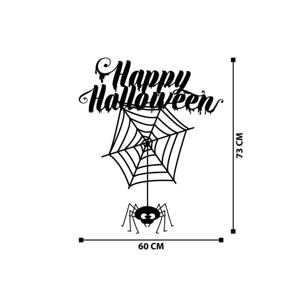 DoreArt Halloween 3 Metal Duvar Tablosu, Ev Ofis Duvar Panosu