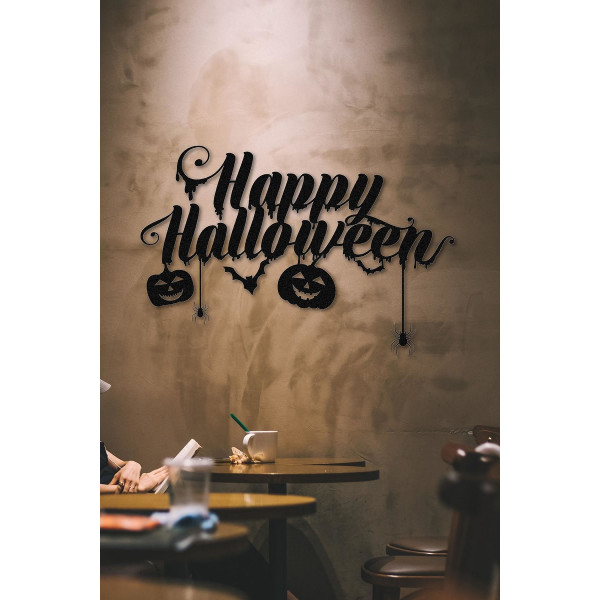 DoreArt Halloween 5 Metal Duvar Tablosu, Ev Ofis Duvar Panosu