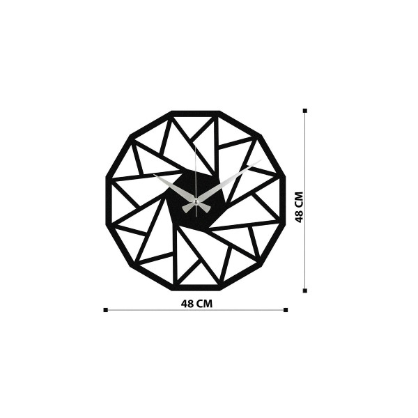 DoreArt Dekorotif Metal Duvar Saati  - 48x48cm