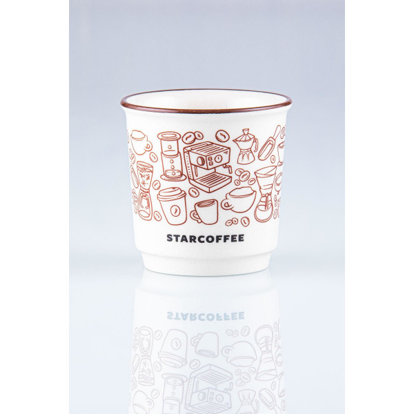 StarCoffee Espresso Shot Bardağı, Cup Fincan, 90 Ml.