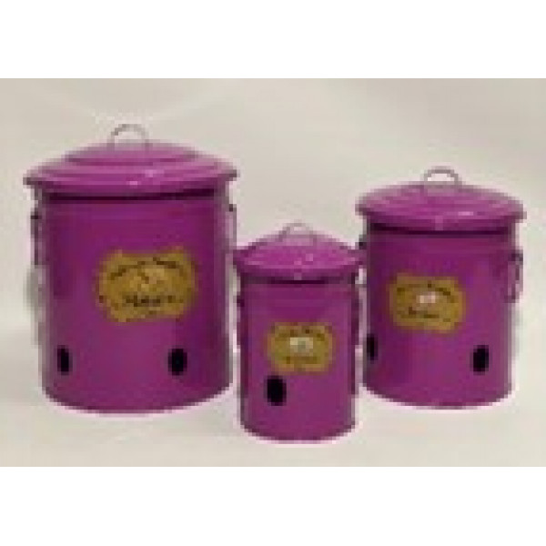 3 PİECES PATATO-ONİON-GARLİC SMALL STORAGE BOXES WİTHOUT STAND