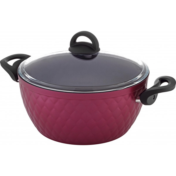 9 pcs Non-Stick Cookware Set20-24-28 cm Granite Pots26 cm Shallow Pot26 cm Fry Pan