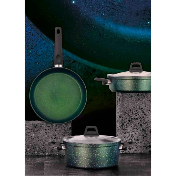 TİTANİUM 7 Pcs Cookware Set - 18 - 22 cm Pot26 cm Shallow Pot26 cm Fry Pan