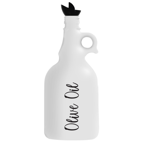 1 lt دمجان زيت لون ثلجي طبعة "Olive Oil " اسود