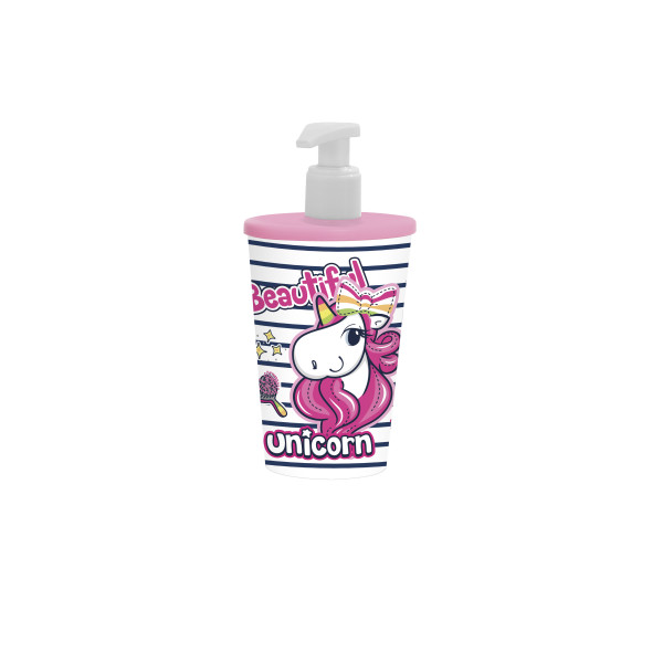 340 cc Desenli Sıvı Sabunluk-Unicorn
