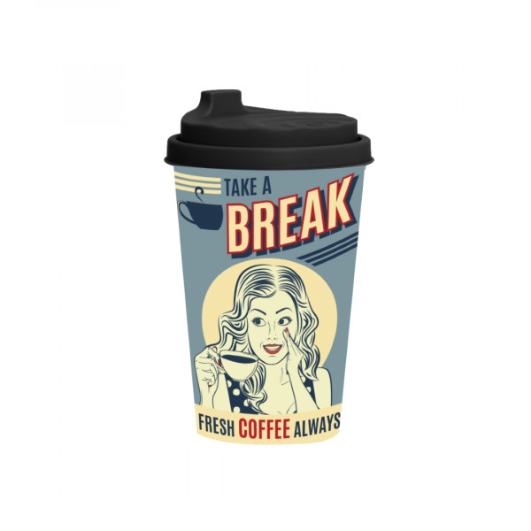 340 cc كوب قهوة طبعة "Take a Break" 