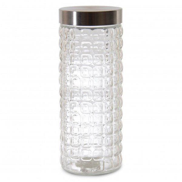 METAL LID, GLASS JAR 27 cm