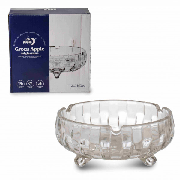 GLASS ASHTRAY 15.5 cm