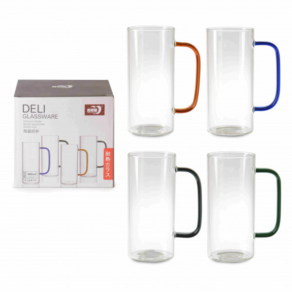 BOROSILICATE GLASS 4 CUPS