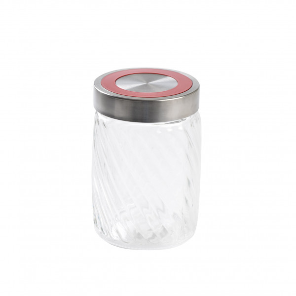 GLASS STRIPED JAR, MIDDLE