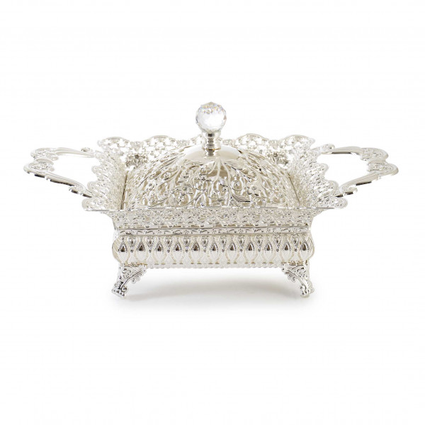 SQUARE SUGAR BOWL WITH LID