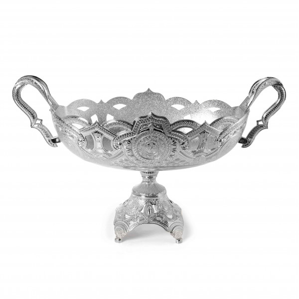 LARGE SIZE FOOTED GONDOL SILVER (34*24.5*20.5 CM)