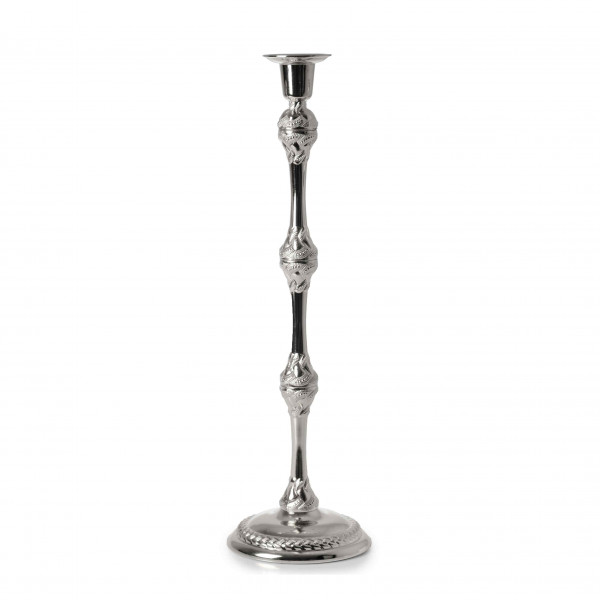 SILVER SINGLE CANDLE HOLDER
