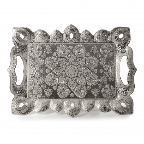 RECTANGULAR TRAY SILVER 29x40 CM