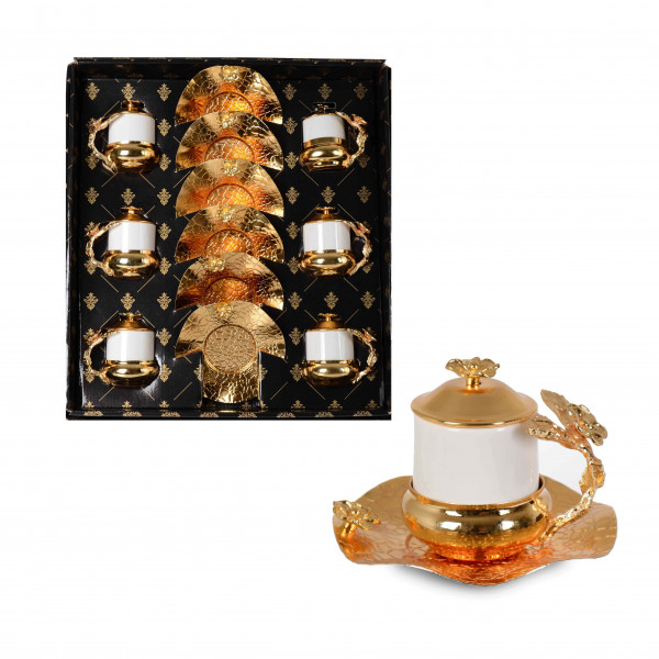 FLORAL 18 PIECES LUXURIOUS CUP SET