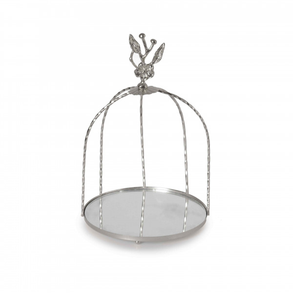 CAGE SERVING TRAY 15 CM SILVER