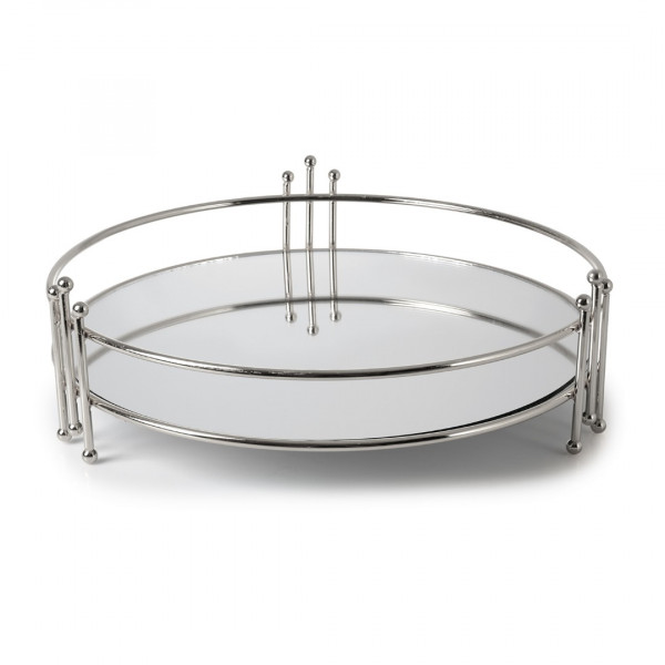 SPRING TRAY SILVER 38 cm