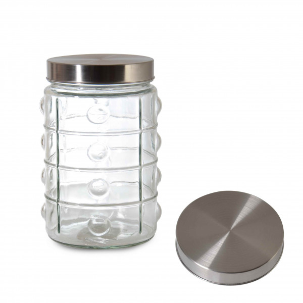1350 CC JAR WITH BUTTON AND METAL LID