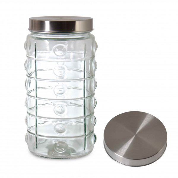 2000 CC JAR WITH BUTTON AND METAL LID