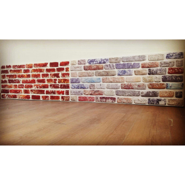 ESTRAFOR Acrylic coated panels colored bricks