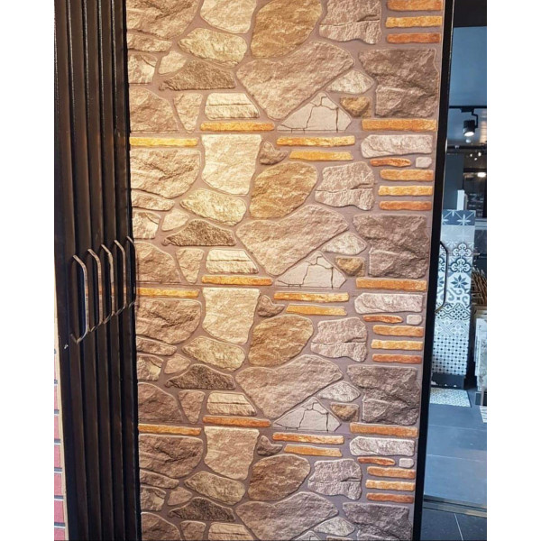 ESTRAFOR orange and brown acrylic coated panels