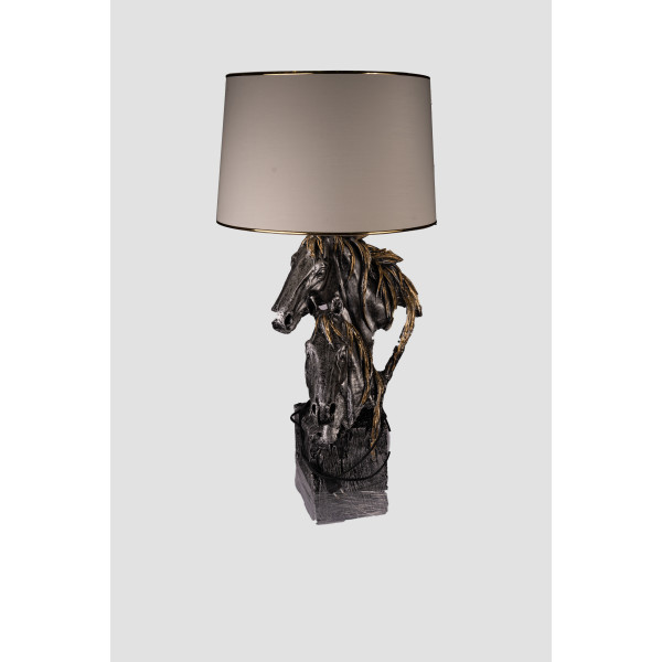 Horse Family Lamp (Real / Black / Silver)