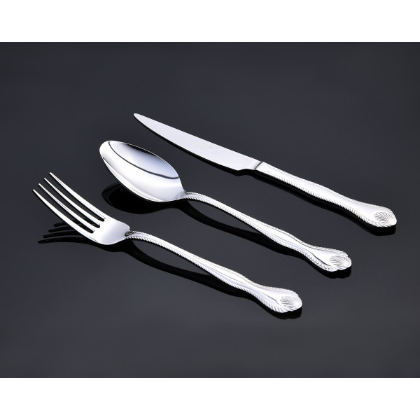MİHRİMAH SILVER 6x6 (Dinner knife-table spoon-dinner fork-dessert spoon-dessert fork-tea spoon)