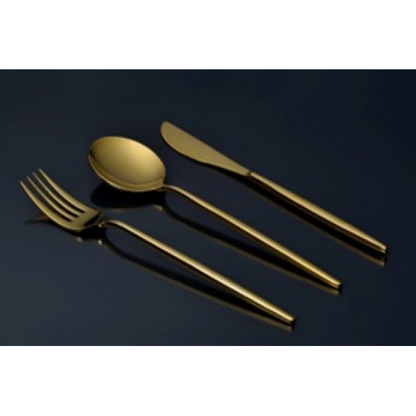 MOON LIGHT GOLD-4MM 12x5 (Table spoon-dinner fork-dessert spoon-dessert fork-tea spoon)
