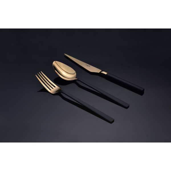SILA PEARL GOLD 12x6 (Dinner knife-dinner spoon-dinner fork-dessert spoon-dessert fork-tea spoon)